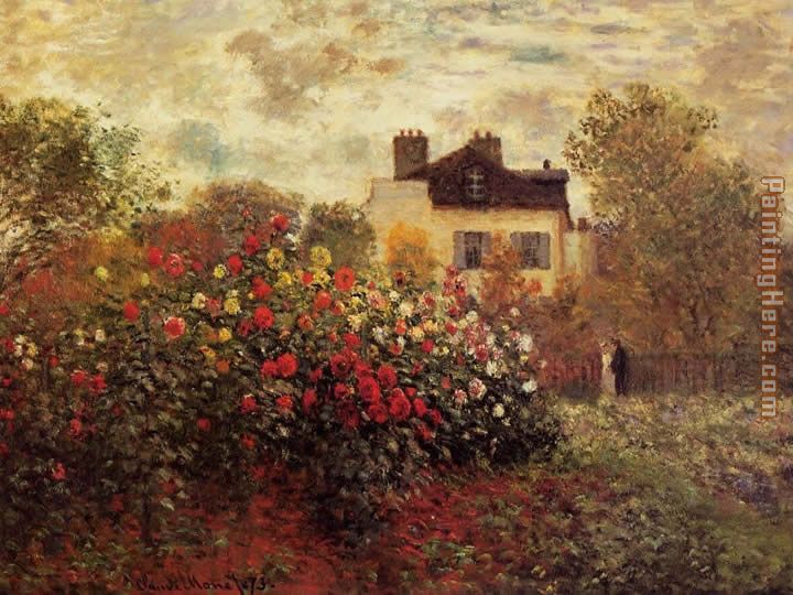 The Garden at Argenteuil painting - Claude Monet The Garden at Argenteuil art painting